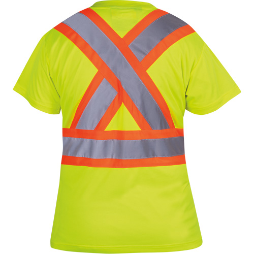 6949 T-shirt de s&eacute;curit&eacute; en il-de-perdrix pour femme, Polyester, T-petit, Jaune lime haute visibilit&eacute; Pathway Supply LP