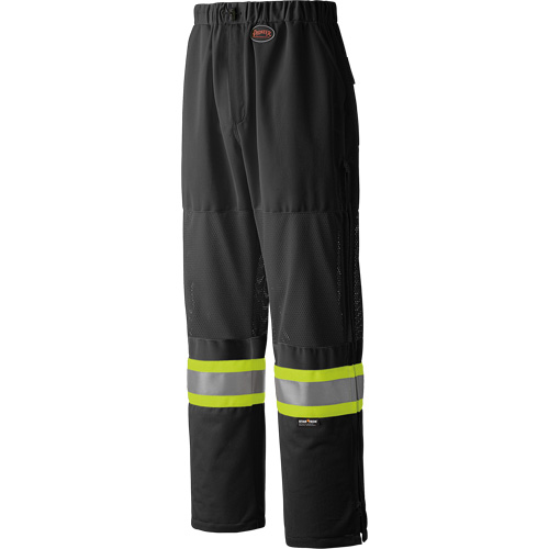 6003BKP Traffic Safety Pants, Polyester, Small, Black Pathway Supply LP