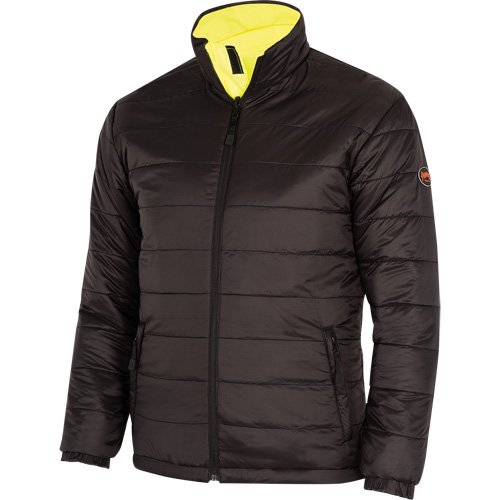 5771 Waterproof Reversible Safety Jacket, Polyester/Polyurethane, High Visibility Lime-Yellow, Small Pathway Supply LP