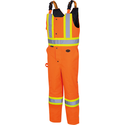 5040 Waterpoof Quilted Safety Overalls, Polyester, Small, High Visibility Orange Pathway Supply LP