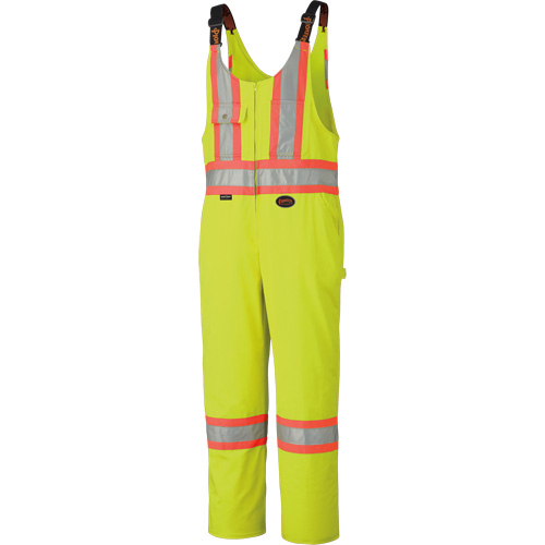 6616T High-Visibility Heavy-Duty Overalls, Poly-Cotton, 40 (Tall), High Visibility Lime-Yellow Pathway Supply LP