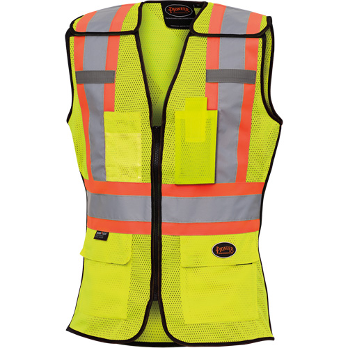 489 Veste de s&eacute;curit&eacute; d&eacute;tachable haute visibilit&eacute;, Jaune lime haute visibilit&eacute;, T-petit, Polyester Pathway Supply LP