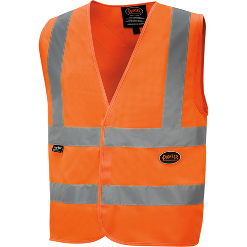 6885 High-Visibility Tricot Safety Vest, High Visibility Orange, Small, Polyester Pathway Supply LP