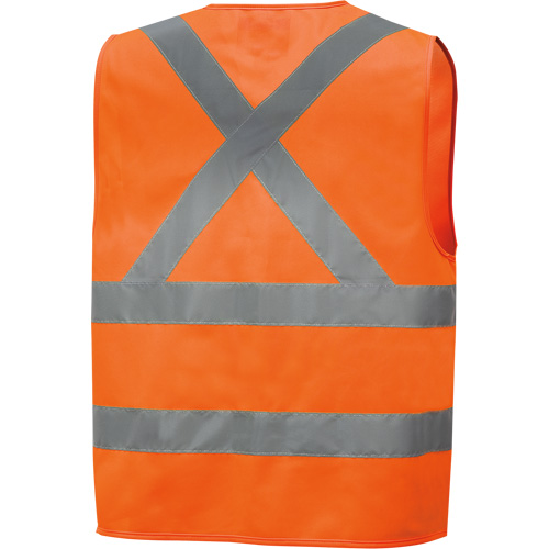 6885 High-Visibility Tricot Safety Vest, High Visibility Orange, Small, Polyester Pathway Supply LP