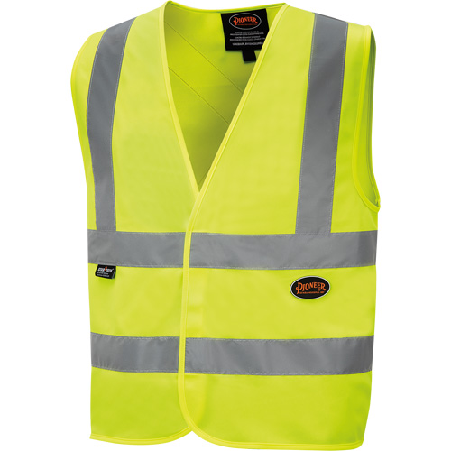 6886 High-Visibility Tricot Safety Vest, High Visibility Lime-Yellow, Small, Polyester Pathway Supply LP