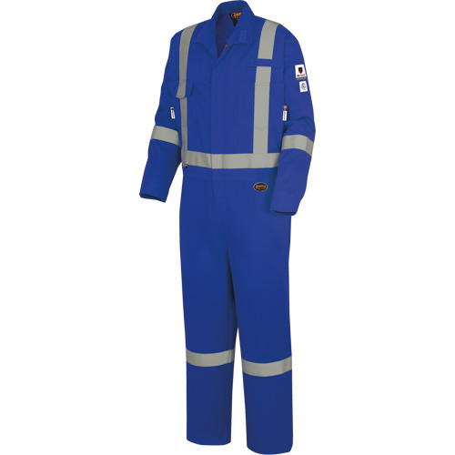 7709A Combines ignifuges et r&eacute;sistants aux arcs &eacute;lectriques &agrave; haute visibilit&eacute; The Rock FR-Tech, Taille 36, Bleu royal, 10 cal/cm² Pathway Supply LP