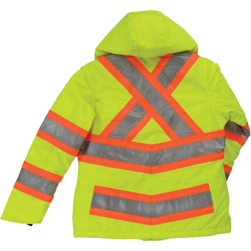 Manteau de s&eacute;curit&eacute; isolant et extensible pour femmes, Polyester, Jaune lime haute visibilit&eacute;, Grand Pathway Supply LP