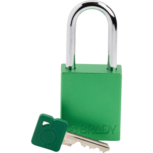 Lockout Padlock, Safety Padlock, Keyed Different, Aluminum, 1-1/2" Width Pathway Supply LP
