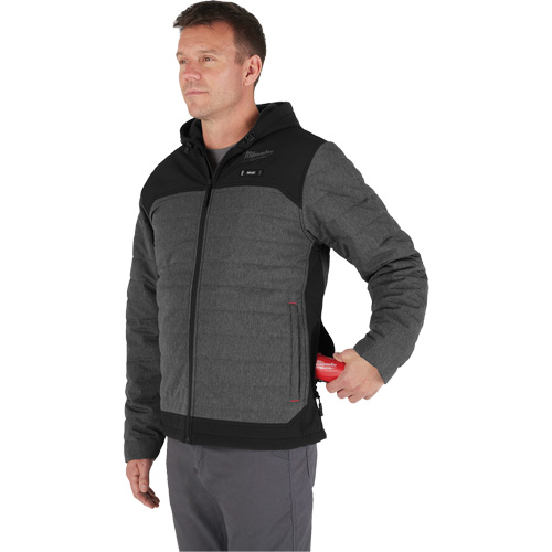 Veste chauffante M12 QuietShell avec pile, Hommes, 2T-Grand, Gris Pathway Supply LP
