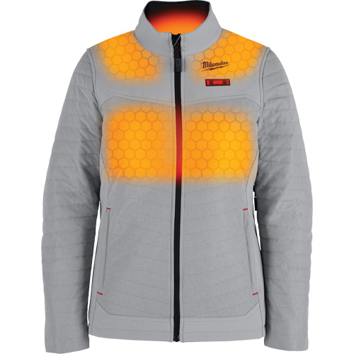 M12 Heated Axis Jacket with Battery, Women's, Large, Grey Pathway Supply LP