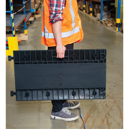 Polyurethane Cable Protector, 3 Channels, 35.43" L x 19.69" W x 3" H Pathway Supply LP