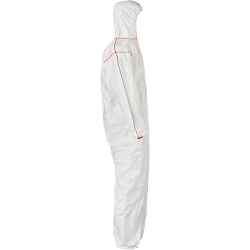 SFR Coveralls with Hood, Medium, White, Tyvek&reg; 400 Pathway Supply LP