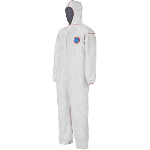 SFR Coveralls with Hood, Medium, White, Tyvek&reg; 400 Pathway Supply LP