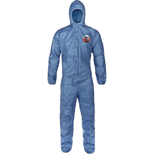 Hooded Coveralls, Large, Blue, MicroMax&reg; VP Pathway Supply LP