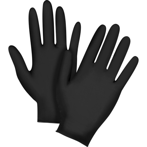 Emballages de gants jetables pour machine distributrice, Moyen, Nitrile, 5 mils, Sans poudre, Noir, Classe 2 Pathway Supply LP