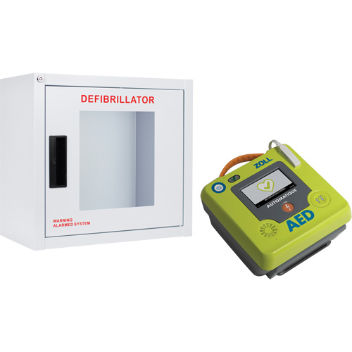 AED 3 AED & Wall Cabinet Kit, Automatic, French, Class 4 Pathway Supply LP