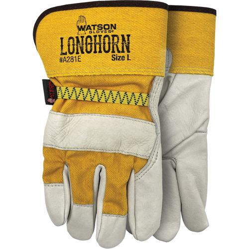 Gants d'ajusteur Longhorn, T-Grand, Paume en Cuir fleur de vache Pathway Supply LP