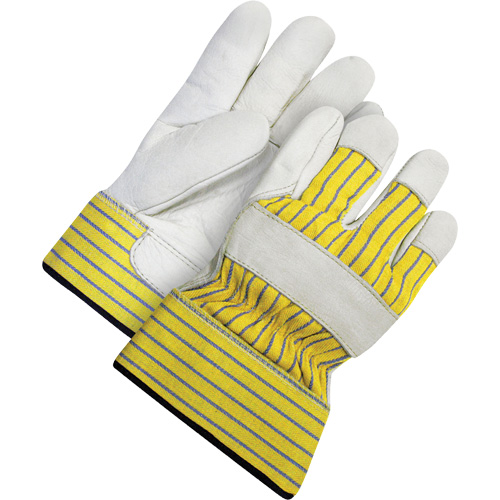 Lined Fitter's Gloves with Safety Cuff, 2X-Large, Grain Cowhide Palm, Acrylic-Pile Inner Lining Pathway Supply LP