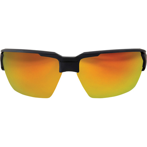 Pumori Safety Glasses, Red/Mirror Lens, Anti-Scratch, ANSI Z87+/MCEPS GL-PD 10-12/Meets/Exceeds CSA Z94.3 Pathway Supply LP