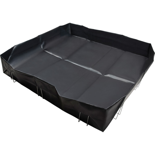 Berme &agrave; support en fil m&eacute;tallique, Capacit&eacute; 748 gal. US, 10' la x 10' lo x 12" h, Support en L Pathway Supply LP