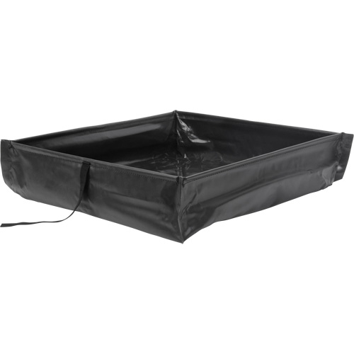 Collapsible Roll-Up Spill Berm, 15 US gal. Capacity, 2' W x 2' L x 6" H Pathway Supply LP