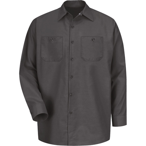 Chemise industrielle de travail &agrave; manches longues, Hommes, Moyen, Charbon Pathway Supply LP