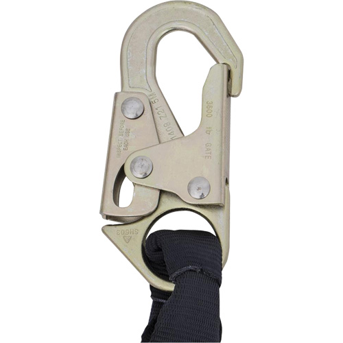 SA-5200-2.5 Shock Absorbing Lanyard, 2.5', Snap Hook Center, Snap Hook Leg Ends, Polyester Pathway Supply LP