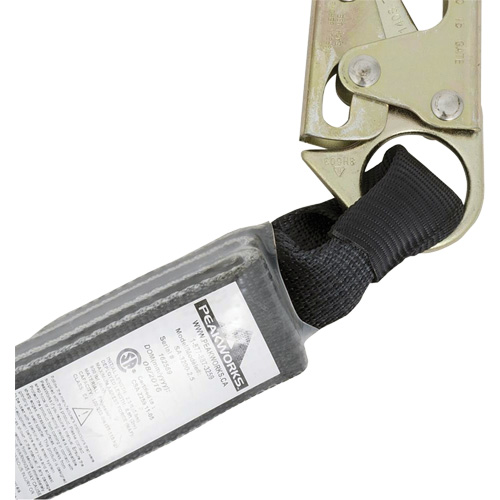 SA-5200-2.5 Shock Absorbing Lanyard, 2.5', Snap Hook Center, Snap Hook Leg Ends, Polyester Pathway Supply LP
