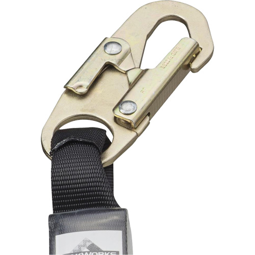 SA-5500-4 Shock Absorbing Lanyard, 4', Snap Hook Center, Snap Hook Leg Ends, Galvanized Steel Pathway Supply LP