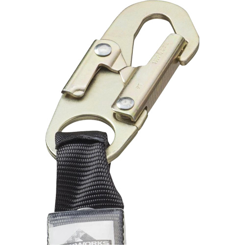 SA-55522-4 PVC-Coated Shock Absorbing Lanyard, 4', Form Hook Center, Snap Hook Leg Ends, Galvanized Steel Pathway Supply LP
