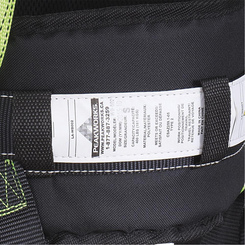 FBH10000E1020-S  Harnais de s&eacute;curit&eacute; s&eacute;rie entrepreneur avec ceinture de positionnement, Certifi&eacute;e CSA, Classe AEP, Petit Pathway Supply LP