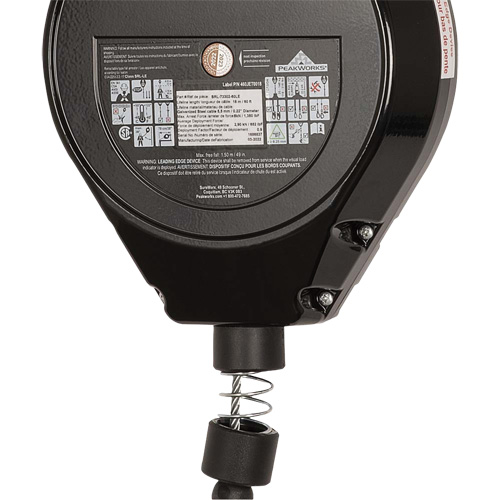 SRL-73302-60LE Cordage de s&eacute;curit&eacute; autor&eacute;tractable, 60', Acier galvanis&eacute;, Pivotant Pathway Supply LP