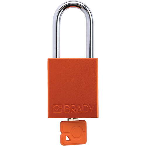 Velocity Plus Safety Lockout Padlock, Orange, Keyed Alike, Aluminum, 1-1/2" Width Pathway Supply LP