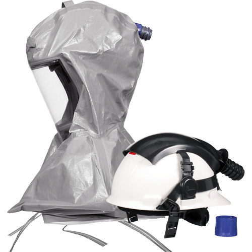 Cagoule Versaflo s&eacute;rie S S-867 avec voile interne &agrave; coutures scell&eacute;es et casque, Standard, Casque rigide, Bavette Simple Pathway Supply LP