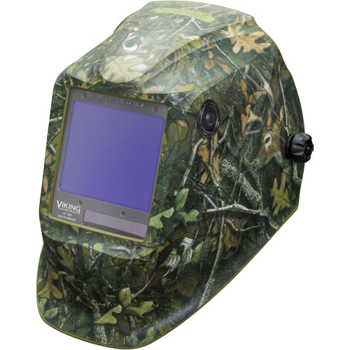 VIKING 3350 White Tail Camo Welding Helmet, 3.74" L x 3.34" W View Area, 5 - 13 Shade Range Pathway Supply LP