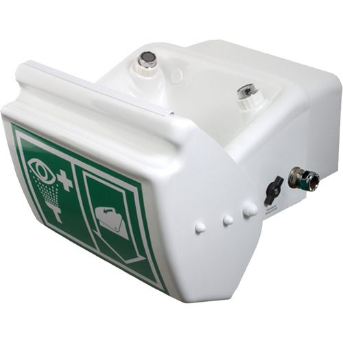 Douche oculaire/faciale, Installation Montage mural, Bol Plastique Pathway Supply LP