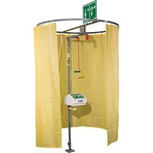 Pipe Mounted Safety Shower Modesty Curtain Pathway Supply LP
