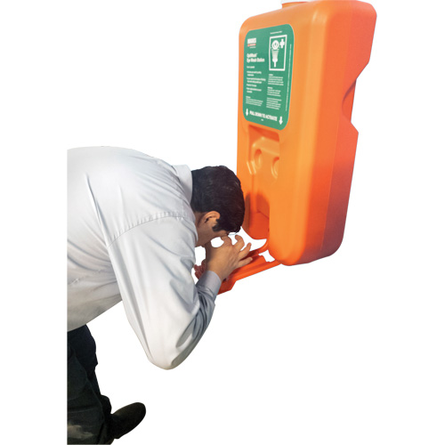 Portable Self-Contained Eyewash Station, Gravity-Fed, 10 gal. Capacity, Meets ANSI Z358.1 Pathway Supply LP