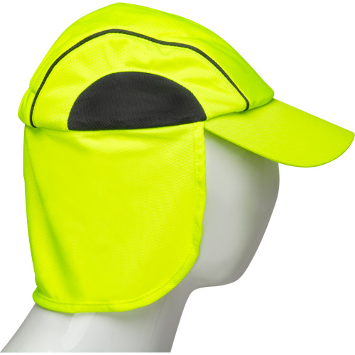 Chapeaux de refroidissement avec voiles pour le cou, Lime haute visibilit&eacute; Pathway Supply LP