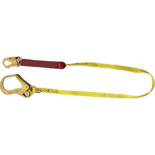 External Energy Absorber Lanyard with 2-1/4" Hook, 6', Snap Hook Center, Snap Hook Leg Ends, Polyester Pathway Supply LP