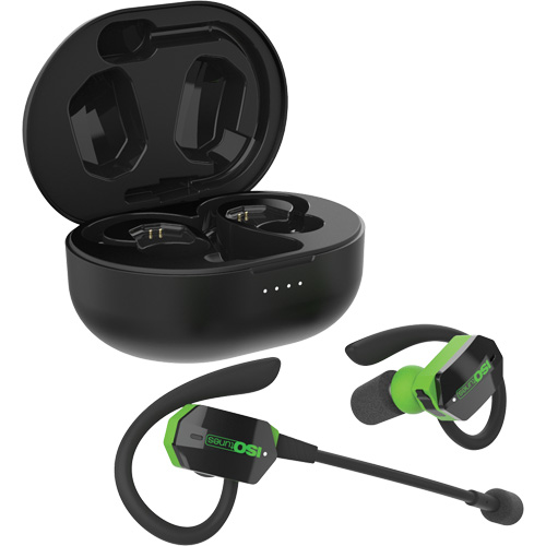 Black & Green UltraComm Aware Bluetooth Earbuds Pathway Supply LP