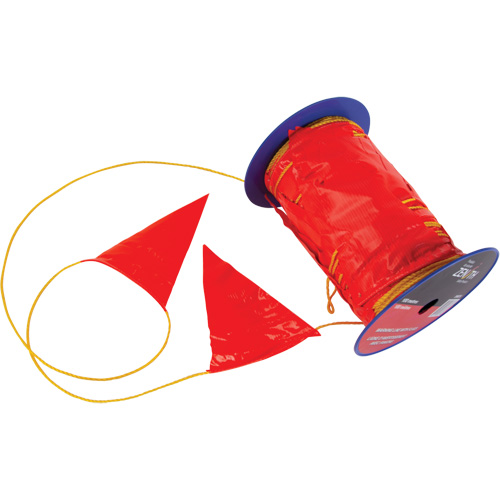 Ligne d'avertissement avec fanions, 328' lo, Orange/Jaune Pathway Supply LP