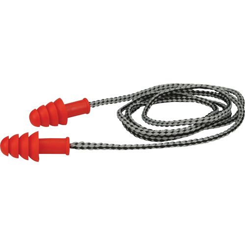 Bouchons d'oreilles r&eacute;utilisables en TPR de PIP, Avec cordon, Paire - Boîte pour vente au d&eacute;tail, 27 dB NRR, Taille unique Pathway Supply LP