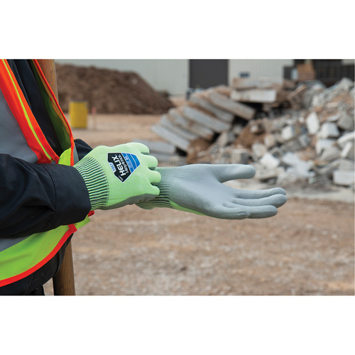 Helix&reg; 2057 Abrasion- & Cut-Resistant Gloves, Size 6/X-Small, 13 Gauge, Polyurethane Coated, HPPE Shell, ASTM ANSI Level A4/EN 388 Level C Pathway Supply LP