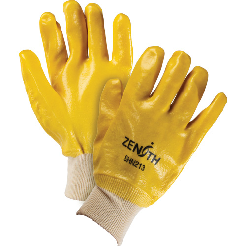 Rough-Finish Chemical-Resistant Gloves, Size 9, 10" L, PVC, Interlock Inner Lining, 47-mil Pathway Supply LP