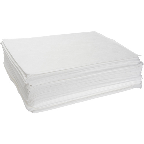 Meltblown Sorbent Pads, Oil Only, 15" x 19", 10 gal. Absorbancy Pathway Supply LP