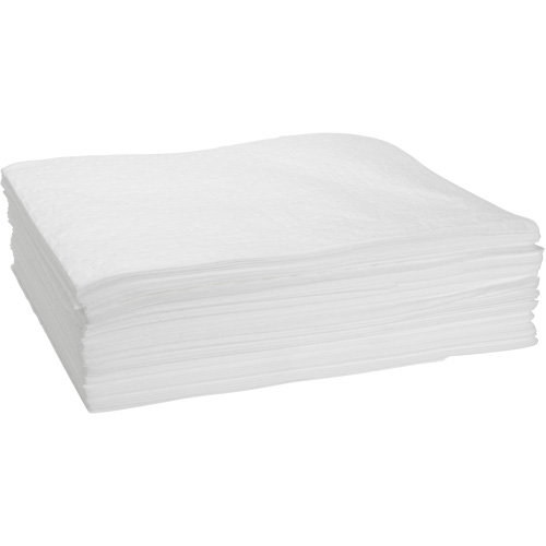 Bonded Sorbent Pad, Oil Only, 15" x 19", 10 gal. Absorbancy Pathway Supply LP