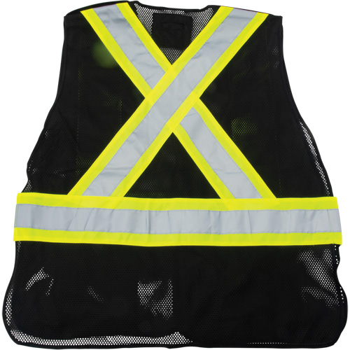 CSA Compliant Surveyor Vest, Black, Medium, Polyester Pathway Supply LP