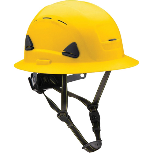 Fibre Metal Climbing Style Helmet with Full Brim, Meets CSA Type 2, Ratchet Suspension, Vented Pathway Supply LP