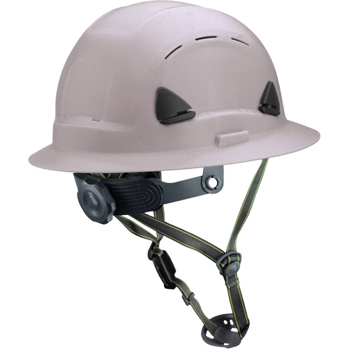Casque Fibre Metal de style escalade avec bordure compl&egrave;te, R&eacute;pond aux normes CSA type 2, Suspension Rochet, Ventil&eacute; Pathway Supply LP